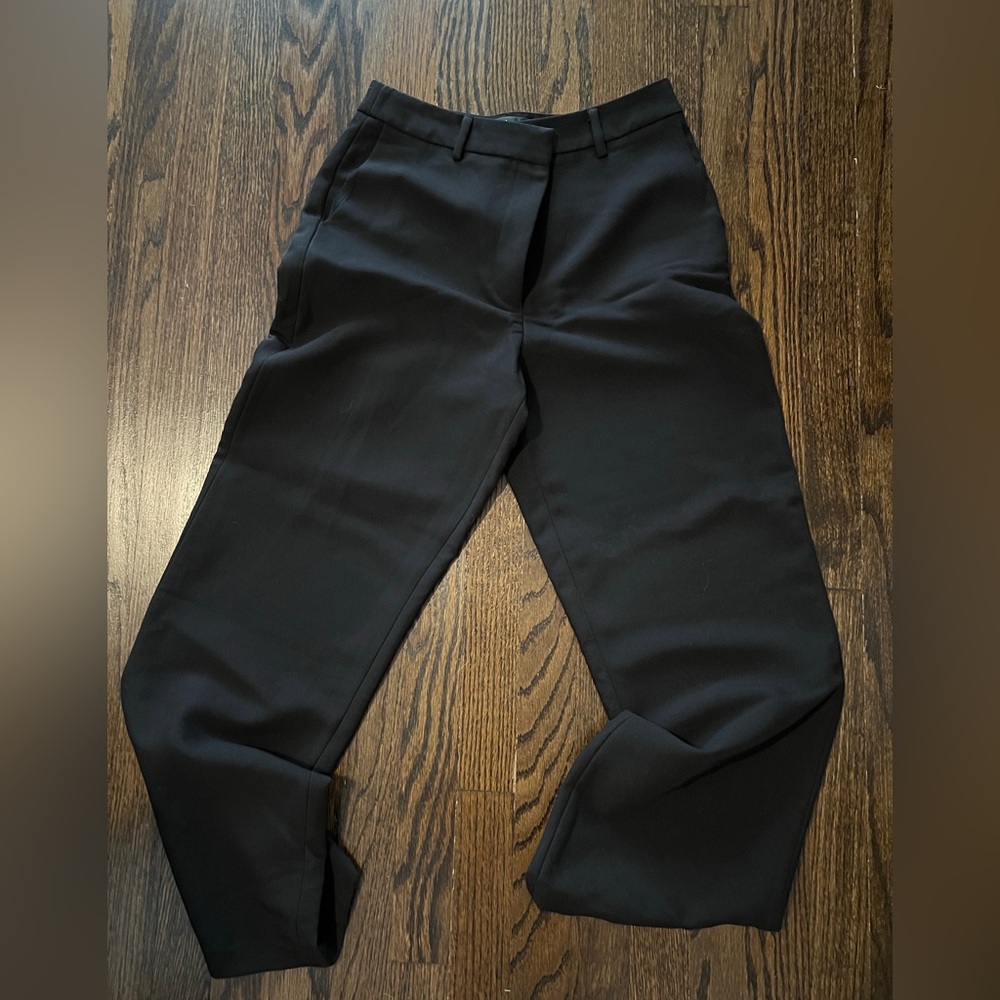 Lulu's Confident Influence Black High-Rise Straight Leg Trouser Pants
